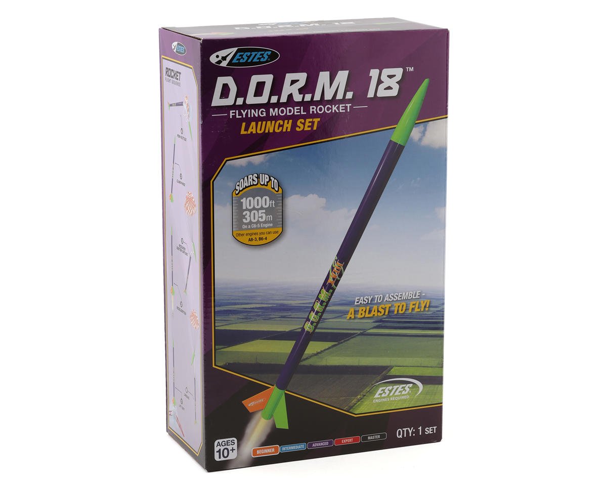Estes D.O.R.M Flying Model Rocket Launch Set